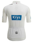 Santini Tour De France Young Rider Men's Short Sleeve Leaders Jersey - White