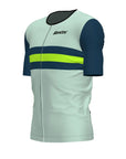 Santini Cupio Short Sleeve Triathlon Top - Fluro/Green