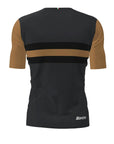 Santini Cupio Short Sleeve Triathlon Top - Black/Gold