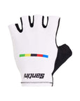 Santini SMS UCI World Champion Cycling Gloves - White
