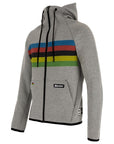 Santini UCI Official Rainbow Stripes Hoodie - Grey
