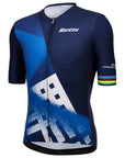 Santini UCI Glasgow World Champs City Grid Short Sleeve Jersey - Blue