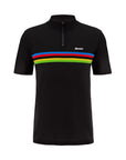 Santini SMS UCI World Champion Polo Shirt - Black