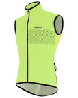 Santini Guard Nimbus Men's Rain Vest - Fluro Green