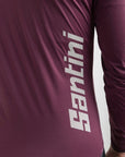 Santini Guard Nimbus Women's Rainproof Packable Jacket - Burgundy
