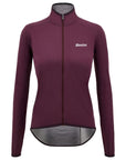 Santini Guard Nimbus Women's Rainproof Packable Jacket - Burgundy