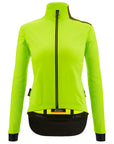 Santini Vega Multi Jacket Women's With Hood - Lime