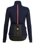 Santini Vega Multi Jacket Women's With Hood - Navy Blue