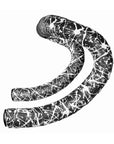 Supacaz Super Sticky Kush Splat Bar Tape With Black Star Plugz - White
