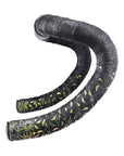 Supacaz Super Sticky Kush Star Fade Bar Tape With Black Star Plugz - Emerald Refract
