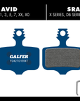 Galfer Brake Pads Avid, Elixir, Sram XX