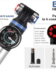 Beto Alloy MTB Pump With 1.5" Gauge Dual Valve EZ Head
