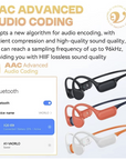 RYFE X20 Bone Bluetooth 5.4 Headphones IPX8 Waterproof - Black