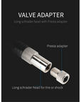 Beto Dual Function Shock And Tyre Pump 300 PSI CNC Alloy With 1.5" Gauge