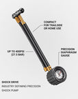 Lezyne Shock Drive 400Psi Guage - Bl