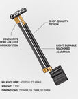 Lezyne Shock Drive 400Psi Guage - Bl