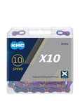 KMC 10 Speed 1/2" x 11/128" 116L Bike Chain - Aurora