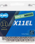 KMC Waxed 116L Bike Chain - Silver
