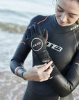 Zone3 Heat-Tech Swim Gloves - Black/Red