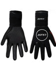Zone3 Heat-Tech Swim Gloves - Black/Red