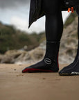 Zone3 Heat-Tech Swim Socks - Black/Red