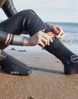 Zone3 Heat-Tech Swim Socks - Black/Red