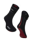 Zone3 Heat-Tech Swim Socks - Black/Red