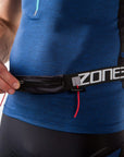 Zone3 Race Belt With Lycra Pouch - Black