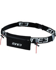 Zone3 Race Belt With Neoprene Pouch - Black