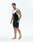 Zone3 Men's Lava Long Distance Tri Shorts - Black/White