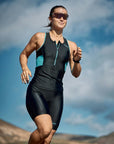 Zone3 Women's Activate Tri Shorts - Black/Turquois