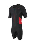 Zone3 Men's Activate Short Sleeve Trisuit Full Zip - Black/Red