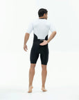 Zone3 Men's Lava Long Distance Short Sleeve Trisuit - Black/White