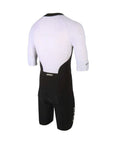 Zone3 Men's Lava Long Distance Short Sleeve Trisuit - Black/White