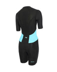 Zone3 Women's Activate Short Sleeve Trisuit Full Zip - Black/Blue