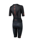 Zone3 Women's Aeroforce-X 2 Short Sleeve Trisuit - Black/Red