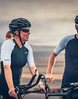 Zone3 Women's Lava Long Distance Short Sleeve Trisuit - Black/White