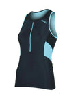 Zone3 Women's Activate Tri Top - Black/Turquois
