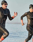 Zone3 Women's Vanquish-X Wetsuit - Black/Orange