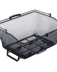 QBP Rear Quick Release Steel Bike Basket 41 x 33 x 25cm – Black