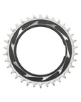 SRAM Chain Ring T-TYPE 38T Powermeter Threaded 0mm Offset Eagle (including pin thread backup and screw) - Black/Silver XXSL D1