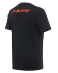 Dainese Casual Logo T-Shirt - Black/Fluo-Red