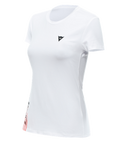 Dainese Casual Logo Lady T-Shirt - White/Black