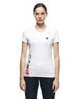 Dainese Casual Logo Lady T-Shirt - White/Black