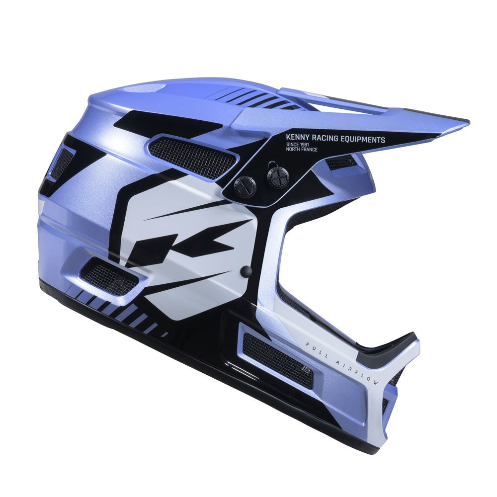 Kenny Elite Full Face Racing Helmet Glitter And Varnish - Steel Blue