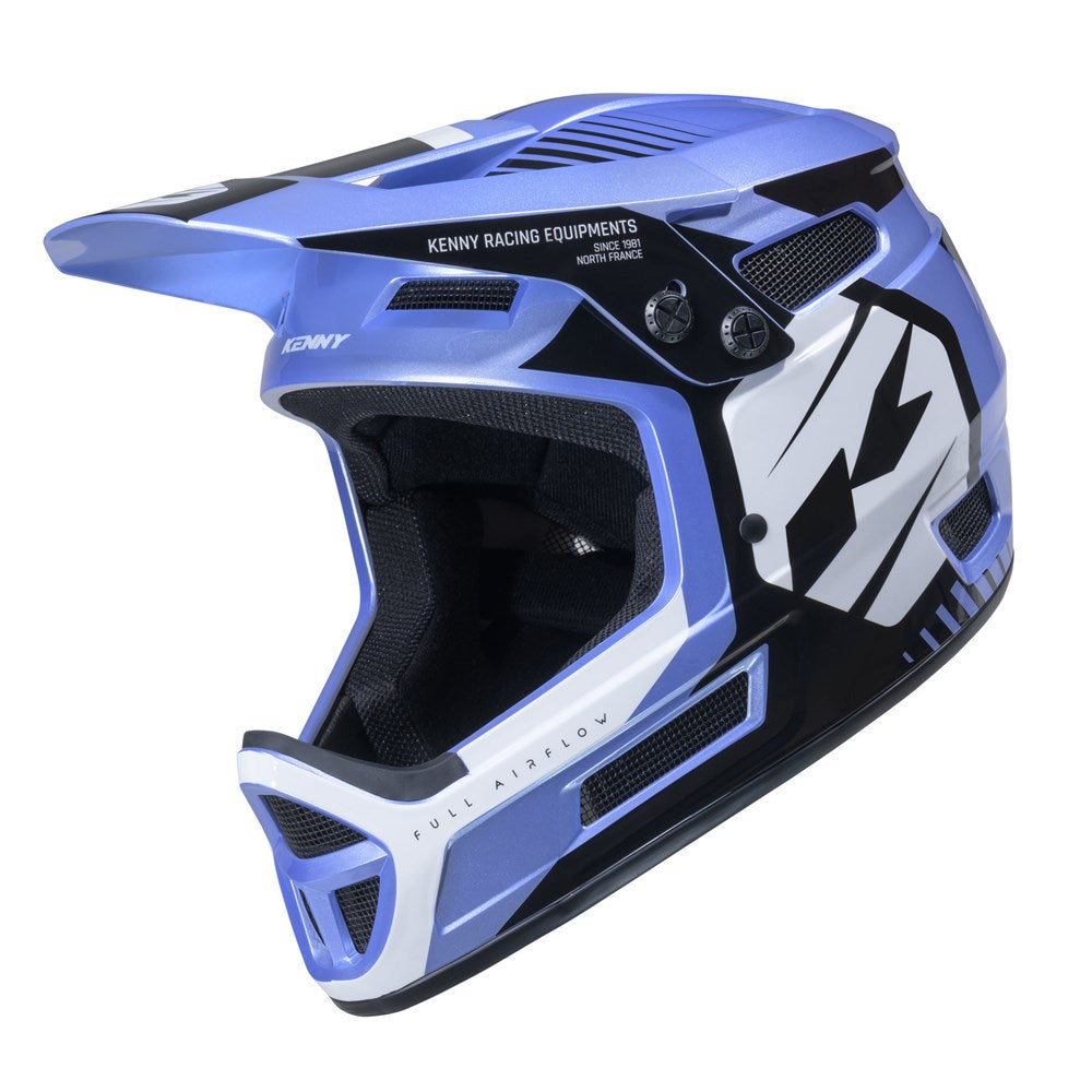 Kenny Elite Full Face Racing Helmet Glitter And Varnish - Steel Blue