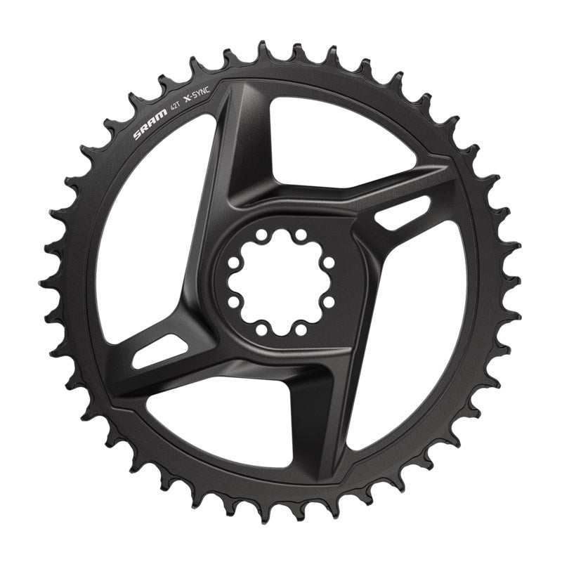 SRAM CHAIN RING ROAD 40T DM X-SYNC 6.5MM OFFSET - BLACK (RIVAL) Including 8 chainring bolts