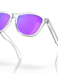 Oakley Frogskins Sunglasses Prizm Violet Lenses,  Polished Clear Frame