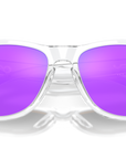 Oakley Frogskins Sunglasses Prizm Violet Lenses,  Polished Clear Frame