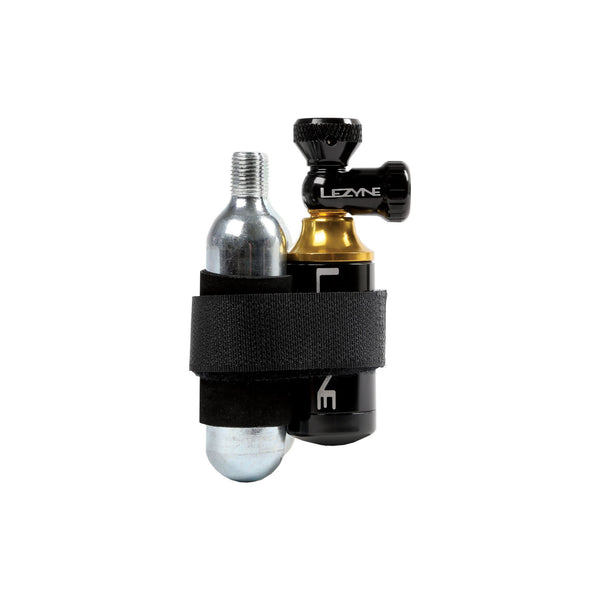 Lezyne Tubeless CO2 Blaster w/ Cartridges- Black/Gold
